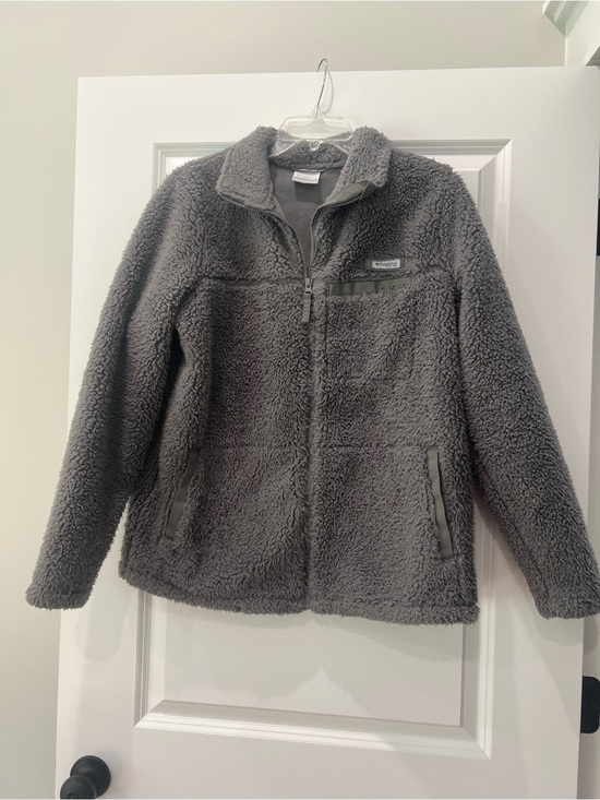 Columbia Sportswear Company Jackets & Blazers - Women's Gray Sherpa Puffer Jacket - Cozy Full-Zip